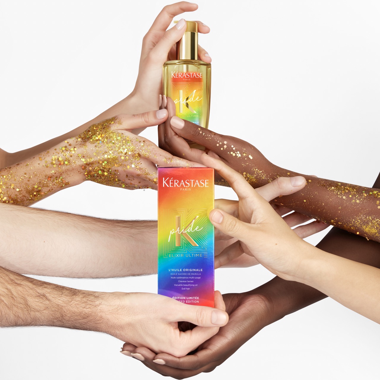 Orgulho LGBTQIAP+:  Kérastase lança edição limitada do icônico óleo Elixir Ultime 